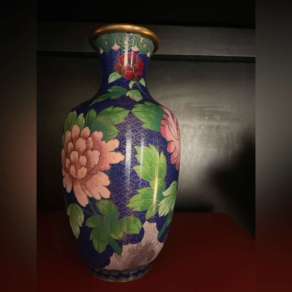 Cloisson Metal Vase